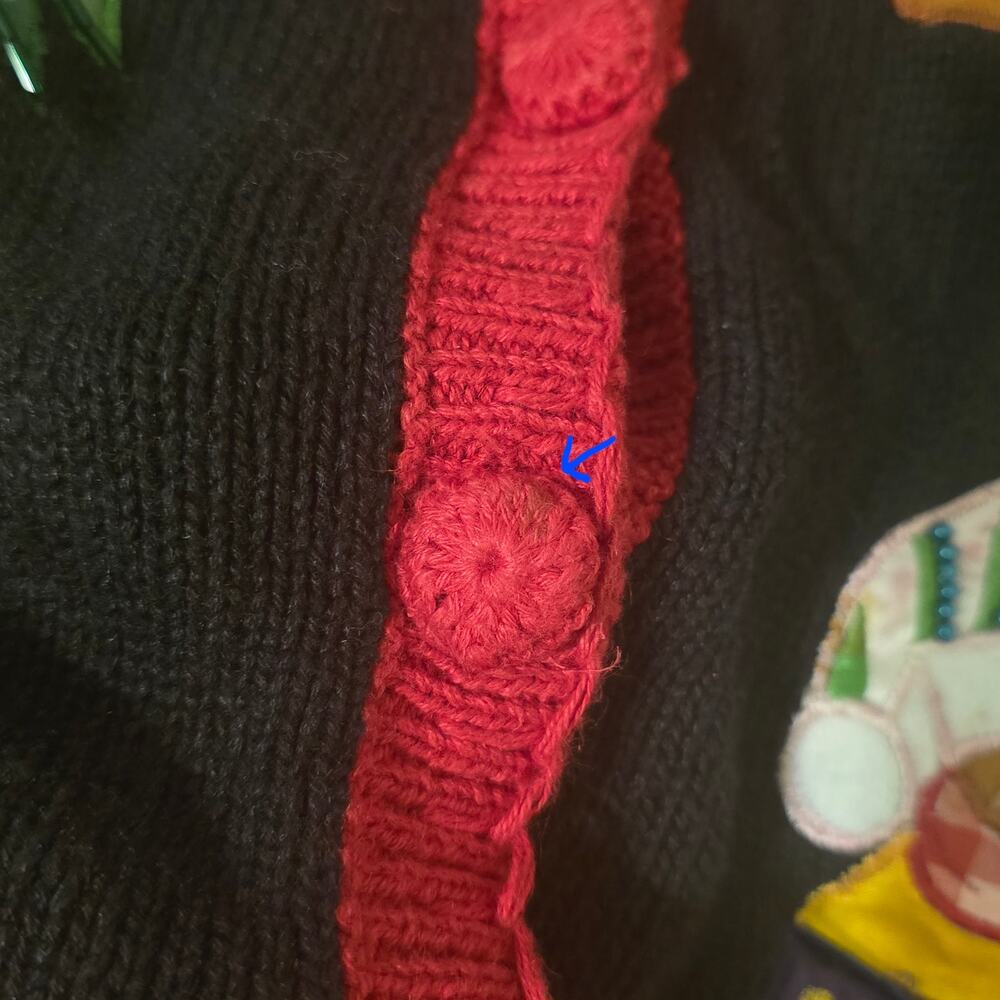 Vintage Nutcracker Black Ugly Christmas Sweater V… - image 6